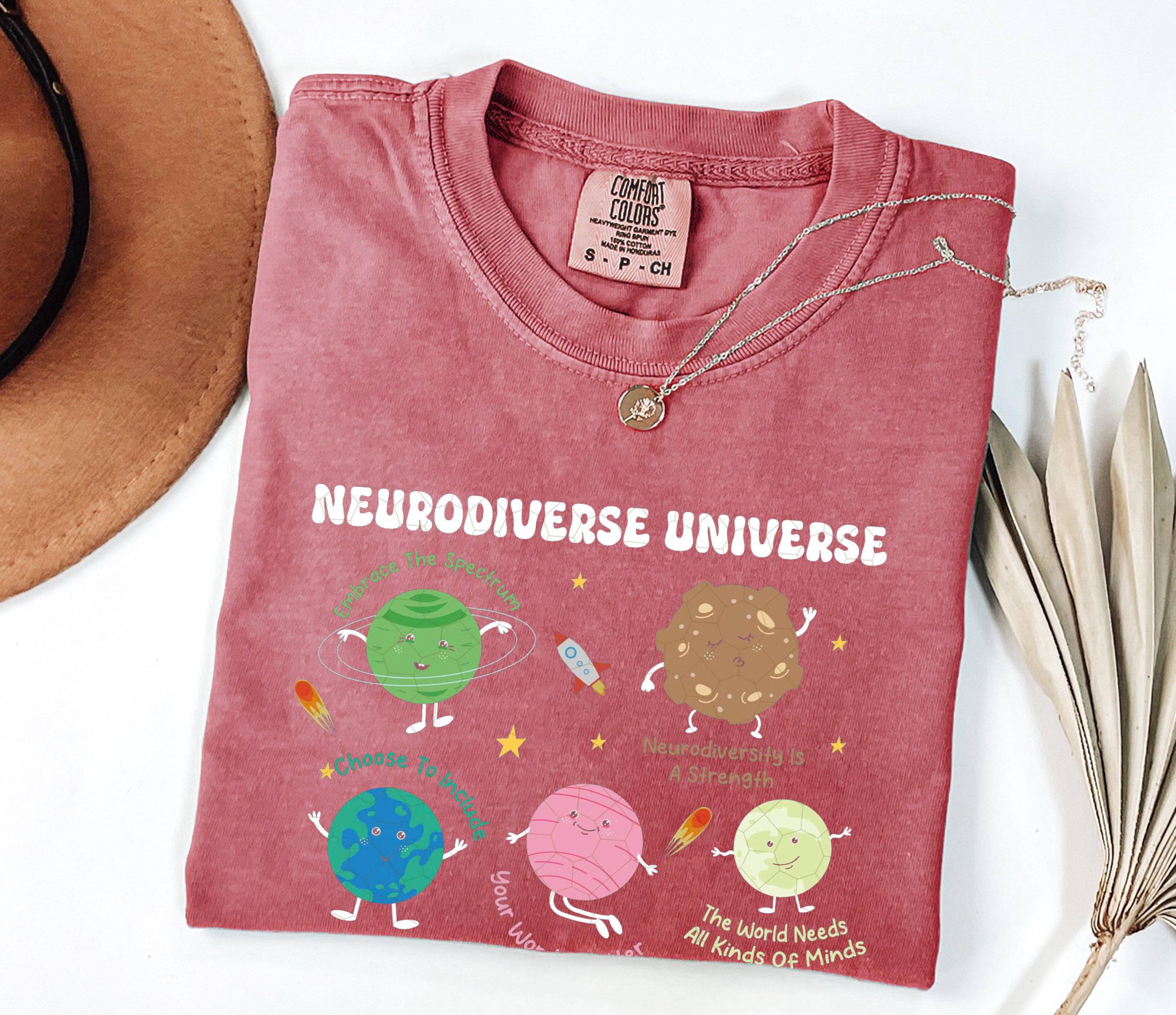 Neurodiverse Universe Graphic Tee: Inclusion Awareness Cotton Shirt