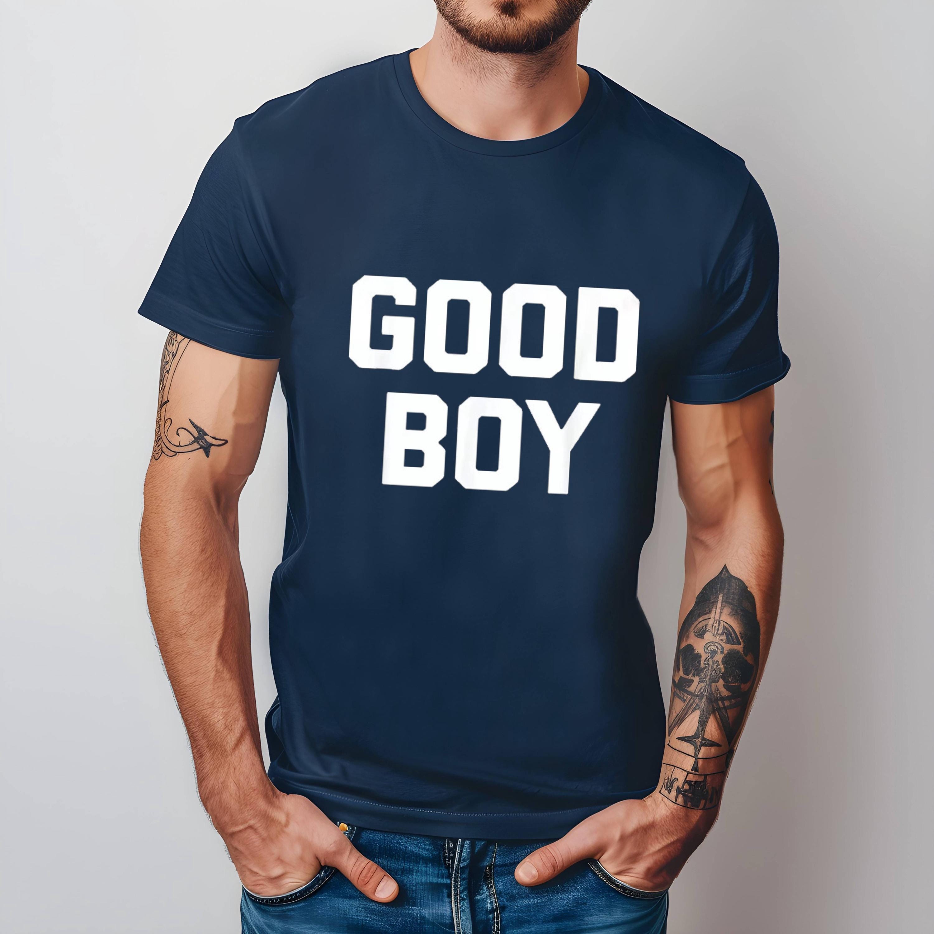 Good Boy Graphic Tee: Funny Bold Letter Streetwear