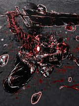 Dark Anime Warrior Graphic T-Shirt – Crimson Chaos Streetwear Unisex Tee