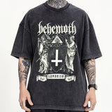 Behemoth Band Tee: Retro Wash, Classic Streetwear Style