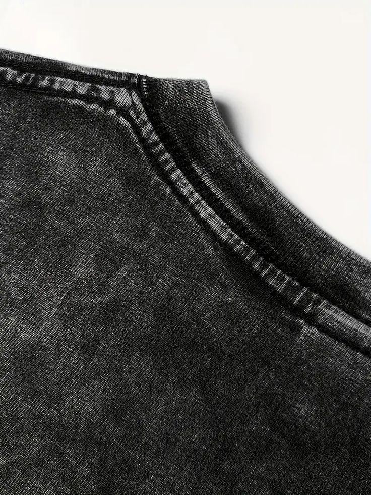 Blade Inscription Tee: Vintage Japanese Streetwear Wash T-Shirt