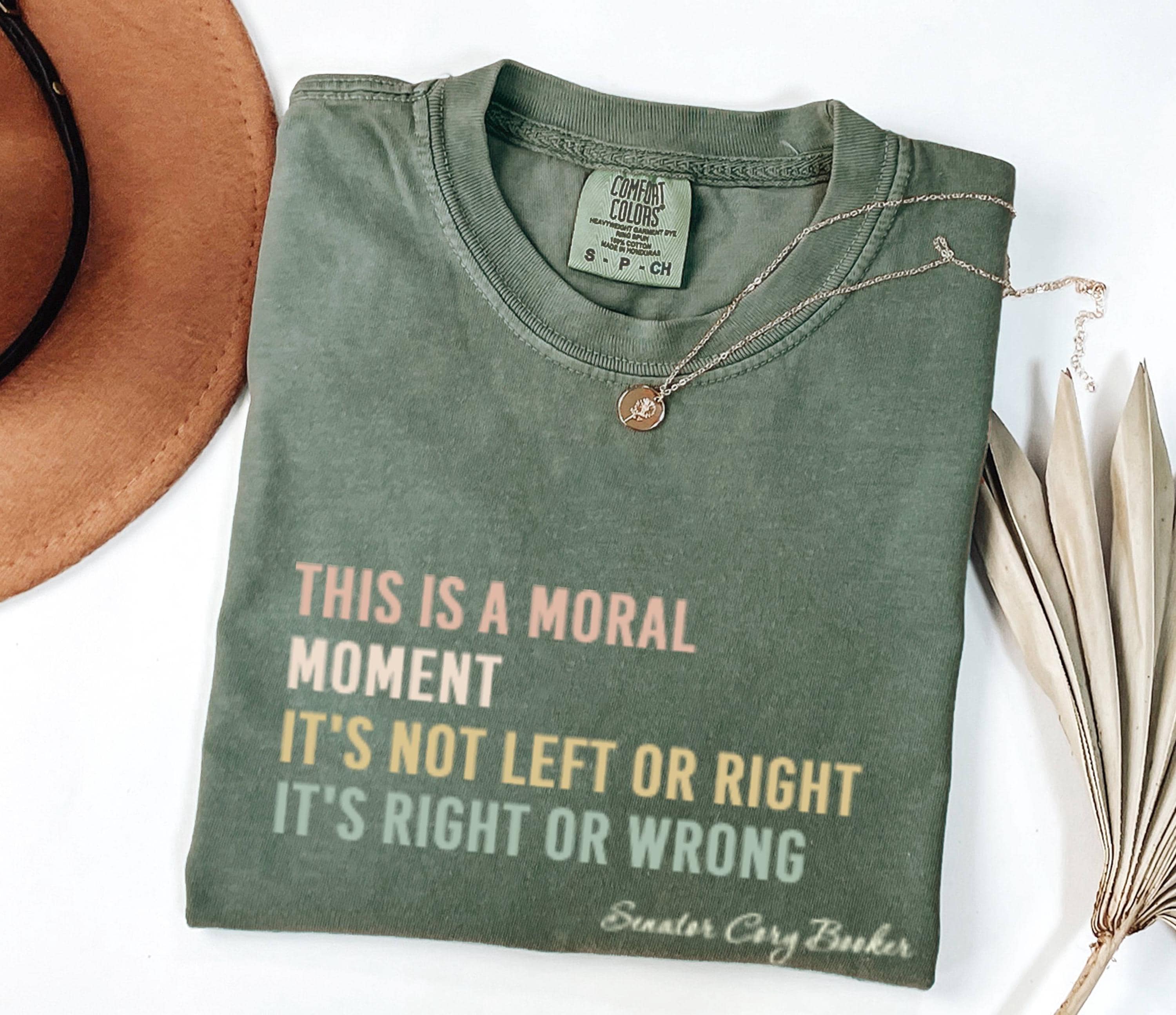 Moral Moment Graphic Tee: Inspirational Political Shirt