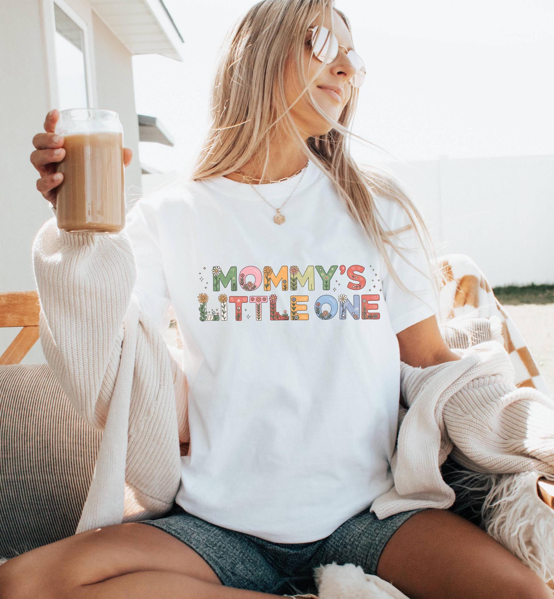 Mommy's Little One T-Shirt: Matching Family Outfit, US Cotton