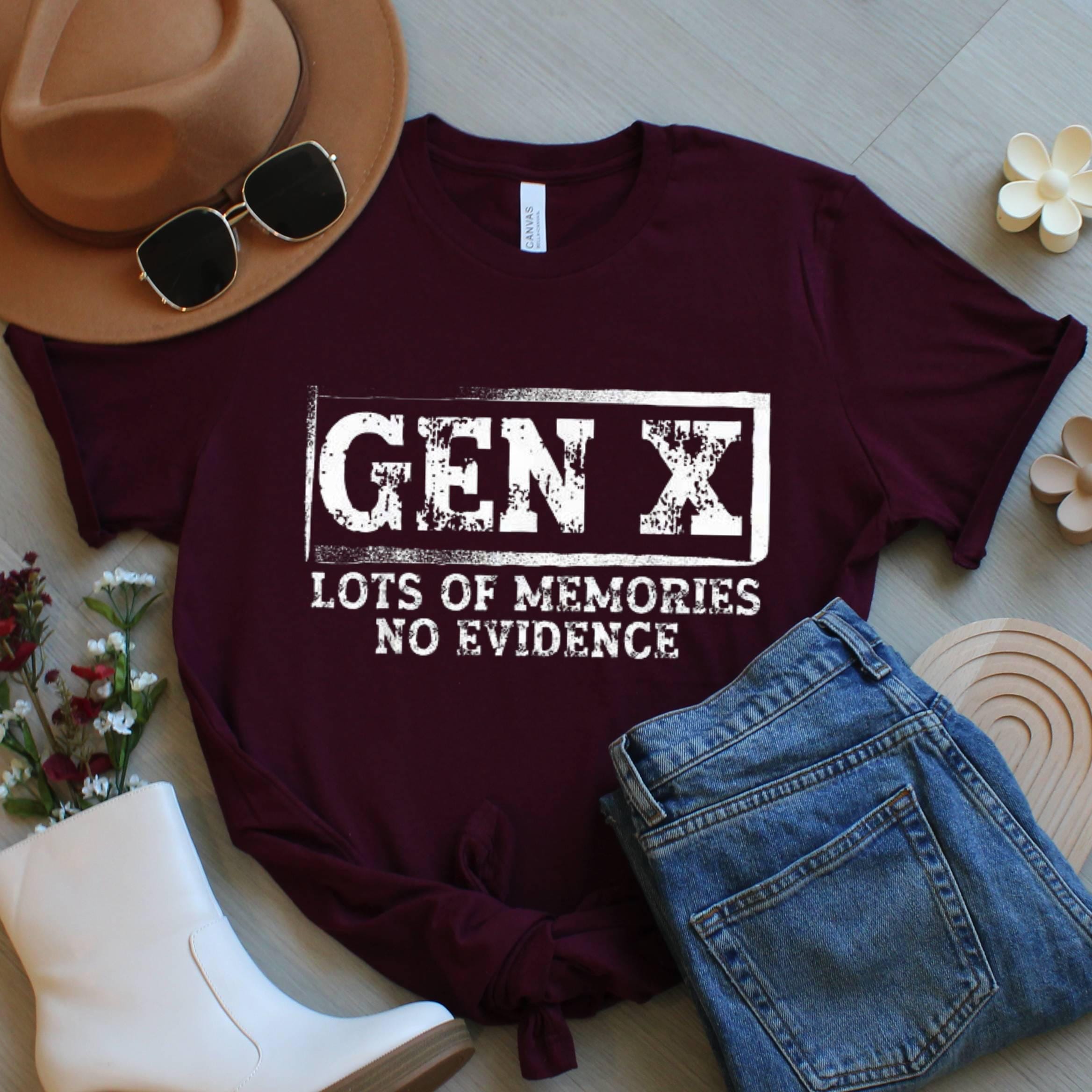 Gen X Shirt, Funny Vintage Graphic Tee, Retro Unisex T Shirt or Sweatshirt