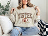 Tis The Season Football Sweatshirt, Leopard Print Game Day Pullover