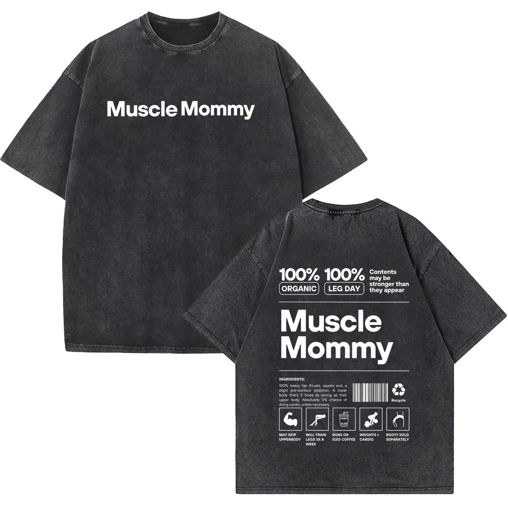 Muscle Mommy Gym Shirt: Funny Workout Tee, Fitness Gift