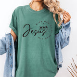 Cross Heart Graphic Tee – Front & Back Print Unisex Shirt
