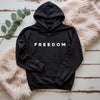 Freedom Hoodie, Minimalist Text Hoodie