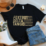 Military Phonetic Alphabet T-Shirt: Foxtrot Delta Tango Graphic Tee
