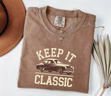 Classic Car Graphic Tee - Unisex Cotton Summer T-Shirt