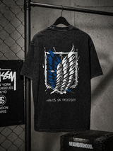 Freedom Wings Vintage Washed Streetwear Tee