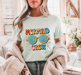 Mermaid Crew T-Shirt: Retro Beach Lover Tee