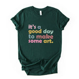 Good Day To Make Art Shirt, Retro Artist Tee, Unisex Creative Graphic Top