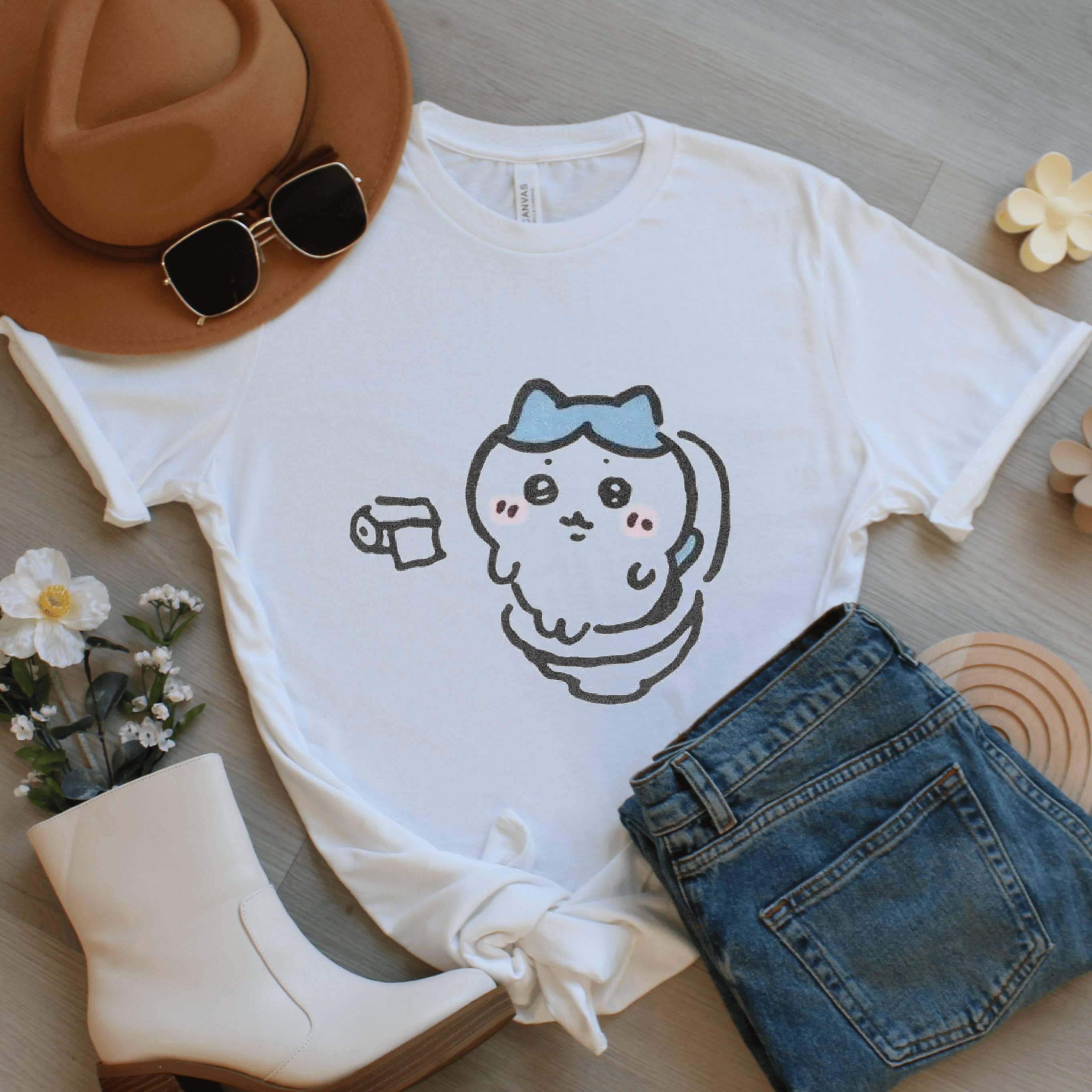 Funny Hamster Toilet T-Shirt: Kawaii Cartoon Graphic Tee
