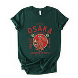 Osaka Octopus Graphic Tee, Japanese Street Art Shirt, Unisex Travel Top