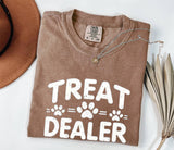 Treat Dealer Dog Lover Graphic Tee, Funny Pet Owner Shirt