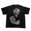 Gojo “Honored One” Washed BlackT-Shirt – Anime Streetwear Graphic Tee