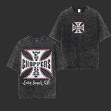 Retro West Coast Choppers Tee: Long Beach Wash T-Shirt