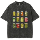 Pickle Jar Graphic Tee: Funny Fermented Food Shirt, Organic Kitchen Lover
