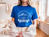 Challenge Mountain Graphic Tee: Inspirational Hiking Shirt