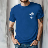 Minimal Palm Tree T Shirt Small Chest Graphic Tropical Summer Tee