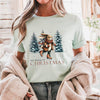 Christmas Bunny Shirt, Winter Forest Tee, Holiday Graphic Shirt