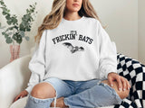It’s Frickin Bats Sweatshirt, Funny Halloween Crewneck, Spooky Season Graphic Sweater, Fall Unisex Pullover
