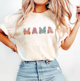 Mama T-Shirt: Floral Design, Ring Spun Cotton