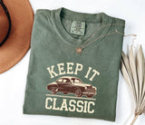 Classic Car Graphic Tee - Unisex Cotton Summer T-Shirt