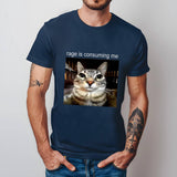 Rage Cat Meme Shirt: Funny Sarcastic Cat Lover Tee