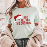 Christmas Cookie Shirt, Funny Holiday Tee, Santa Graphic T Shirt