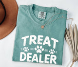 Treat Dealer Dog Lover Graphic Tee, Funny Pet Owner Shirt