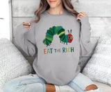 Eat The Rich Caterpillar Tee: Funny Anti-Capitalism Political Shirt