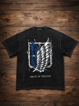 Freedom Wings Vintage Washed Streetwear Tee