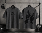 Gon Berserk Transformation T-Shirt – Dark Anime Streetwear Washed Black Tee