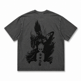 Gon Berserk Transformation T-Shirt – Dark Anime Streetwear Washed Black Tee