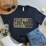 Military Phonetic Alphabet T-Shirt: Foxtrot Delta Tango Graphic Tee