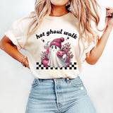 Hot Ghoul Walk Shirt, Funny Ghost Halloween Tee, Spooky Graphic T Shirt