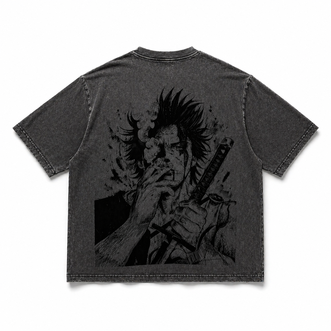 Shadow Ronin Washed Graphic T-Shirt – Vintage Streetwear Tee