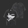 Y2K Demon Anime Tee, Retro Japanese Streetwear, Wash Tee