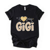Gigi Leopard Print Shirt, Women's Graphic Tee, Vintage Style Top, Unisex Soft Cotton