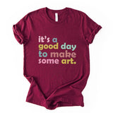 Good Day To Make Art Shirt, Retro Artist Tee, Unisex Creative Graphic Top
