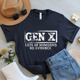 Gen X Shirt, Funny Vintage Graphic Tee, Retro Unisex T Shirt or Sweatshirt