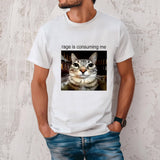 Rage Cat Meme Shirt: Funny Sarcastic Cat Lover Tee